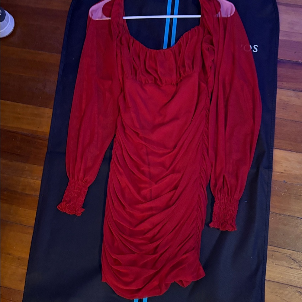 Elegant Red Mini Dress